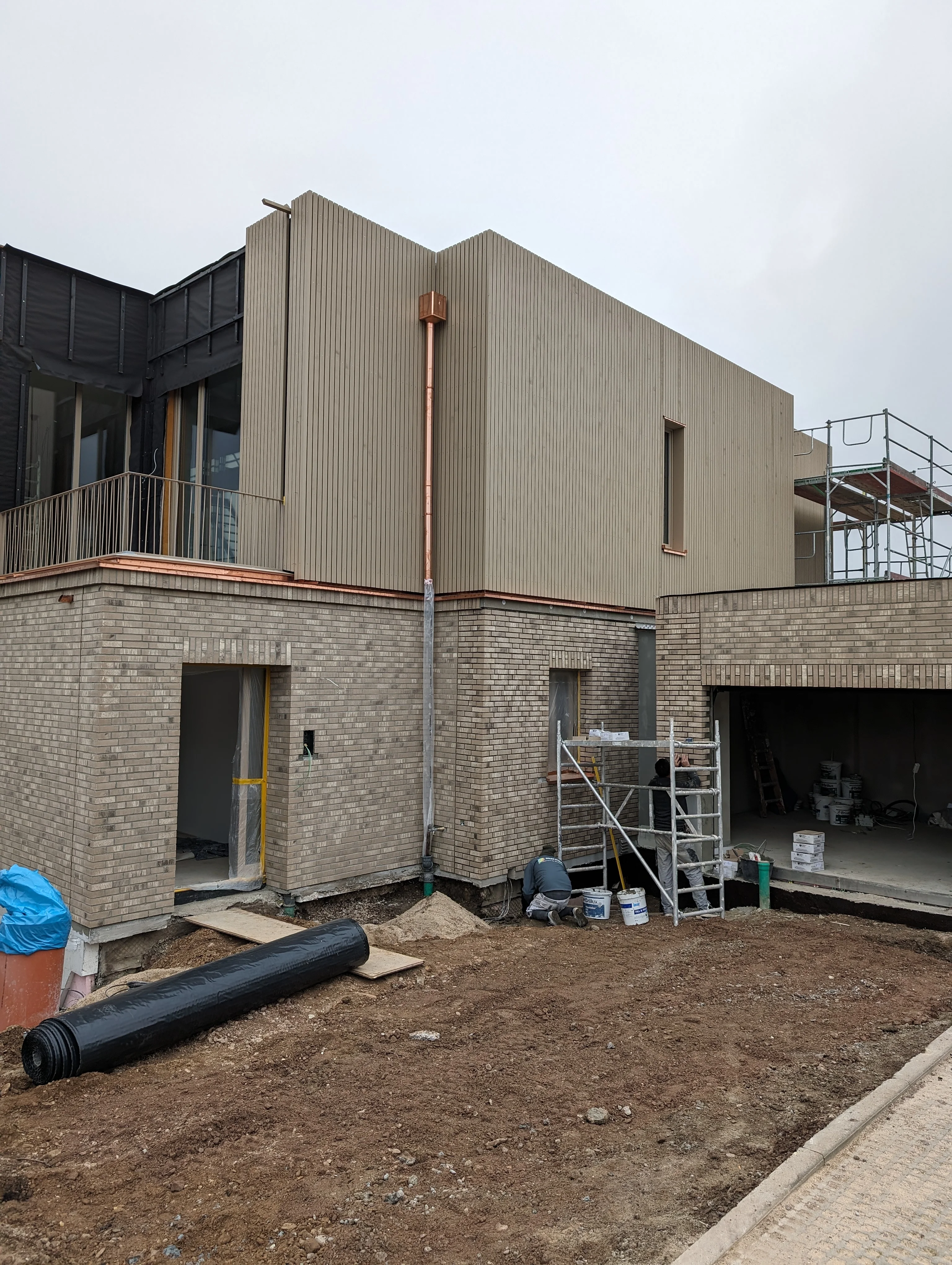 Fassade Neubau Sanierung beige Außenputz Erfurt Thüringen