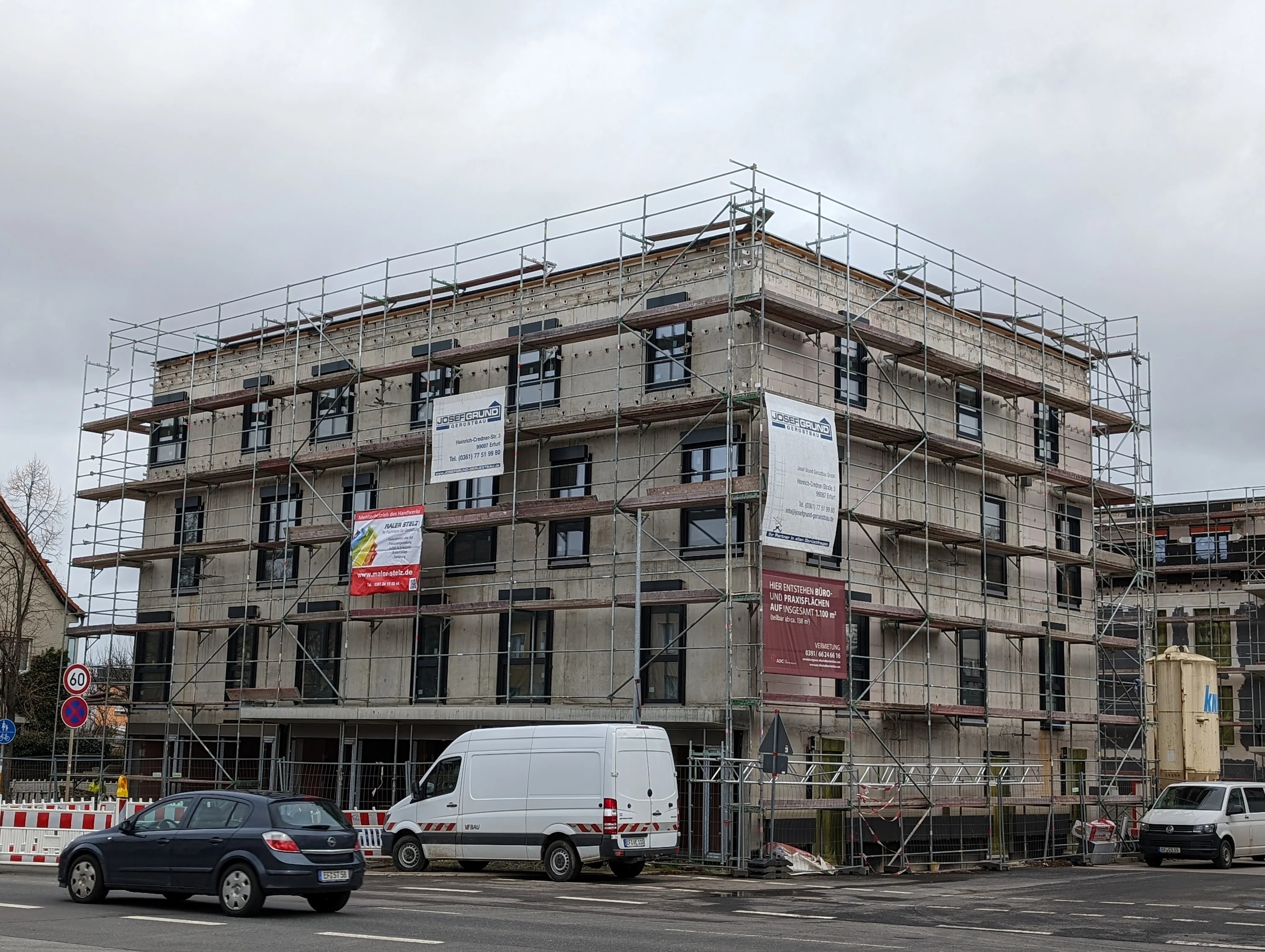 Fassadenarbeiten Gerüst Baustelle Malermeister Stelz GmbH Erfurt