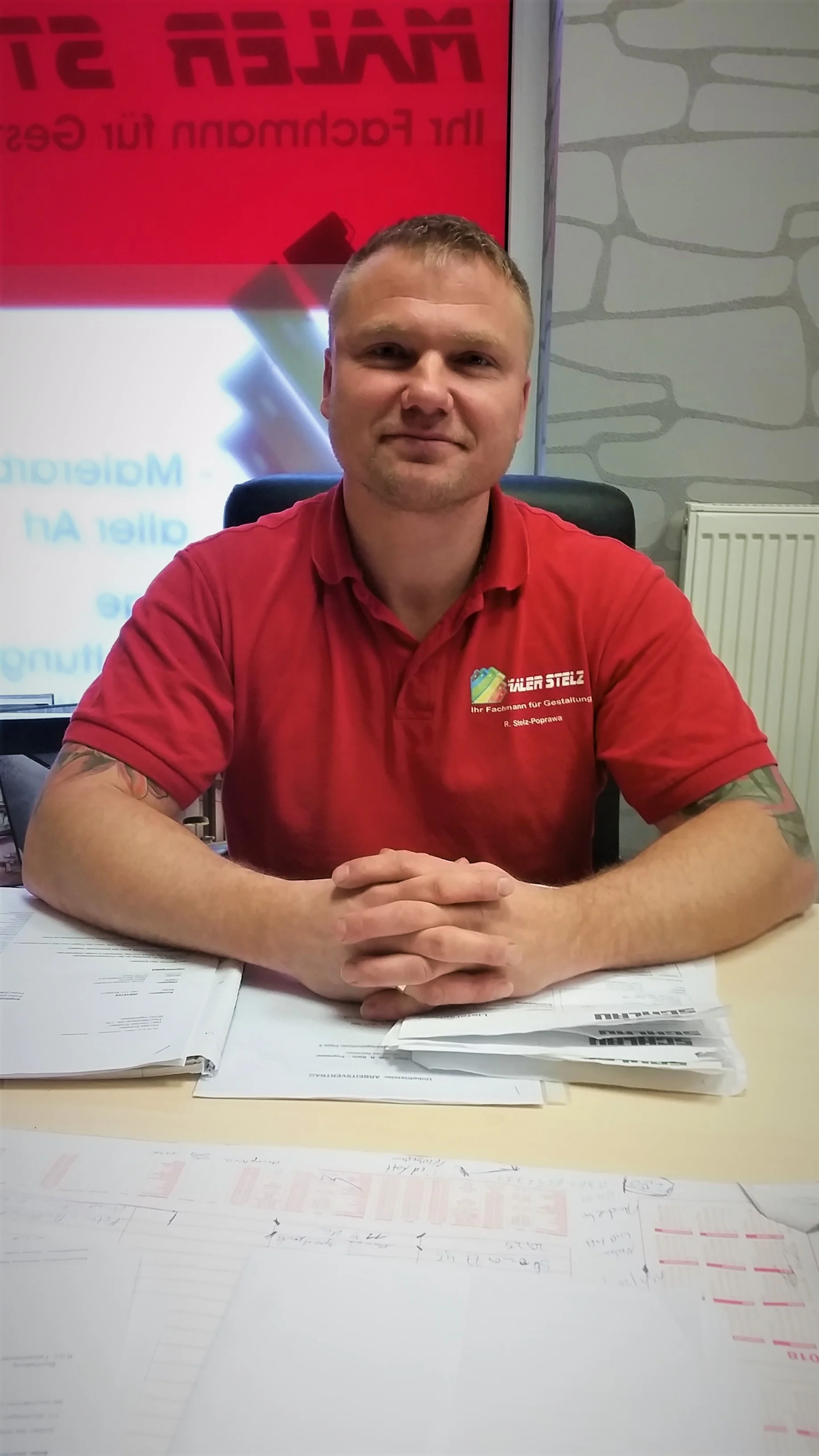Robert Stelz Poprawa, Malermeister und Inhaber der Malermeister Stelz GmbH in Erfurt