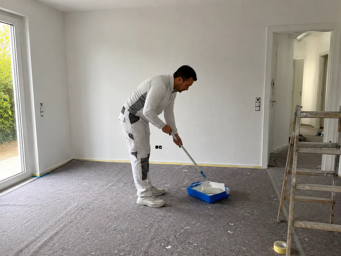 Malerarbeiten Erfurt Vorbereitung und Abkleben vor dem Anstrich, Malermeister Stelz GmbH